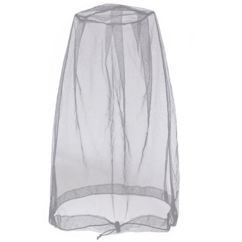 [jamais Utilisé]2er-pack Moskitonetz Für Den Kopf, Insektenschutznetz Mit Tragetasche, Moskitonetz Für Den Kopf, Moskitonetz Für Imker, Camping, Outdoor, Grau
