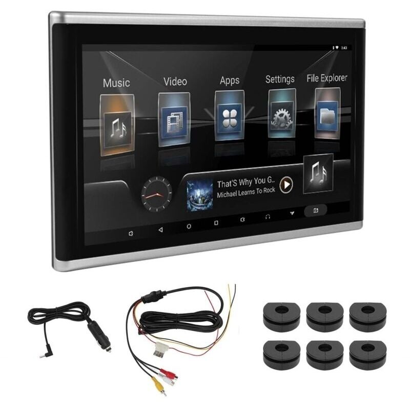 [neuwertig]9-zoll-4k-auto-dvd-player Mit Kopfstützenhalterung, Wlan, Bluetooth, Touchscreen, Mp3, Mp4, Wma, Avi, Digitalem Multimedia-monitor