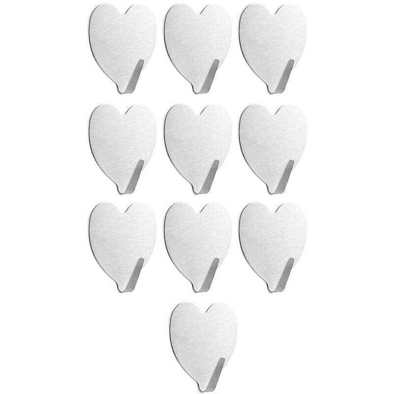 [neuwertig]10-teiliges Badezimmerhaken-set Mit Klebehaken, Handtuchhaken Aus Edelstahl Und Wandhaken Für Küche/badezimmer.