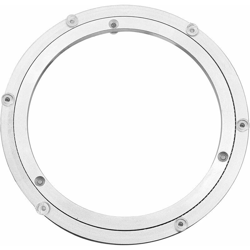 [neuwertig]tischplatte Aus Aluminiumlegierung, Robuste Tischplatte, Drehbare Tischplatte Mit Lager, Runder Esstisch, Leichtgängige Drehfunktion, 40,6 Cm