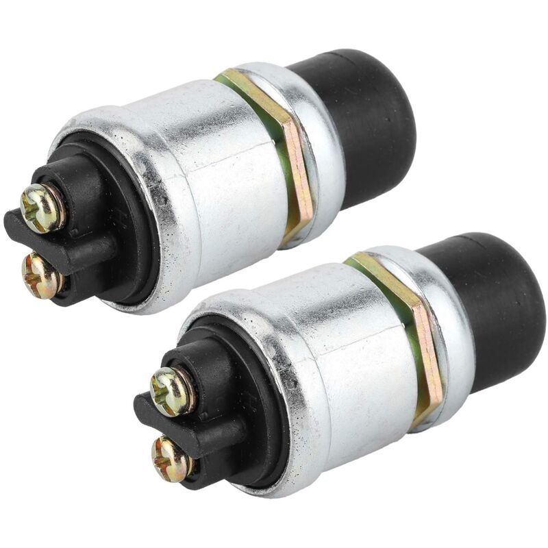 [neuwertig]2-teiliger Druckknopfschalter Für Hupe Und Motorstart, Wasserdichter Spst-druckknopfstarter 50a 12v Für Auto Und Boot