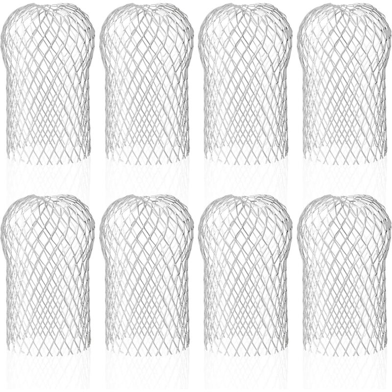 [neuwertig]8x Aluminium-dachrinnenfilter, Metall-dachrinnenschutz Für Traufen, 8,8 X 14,5 Cm