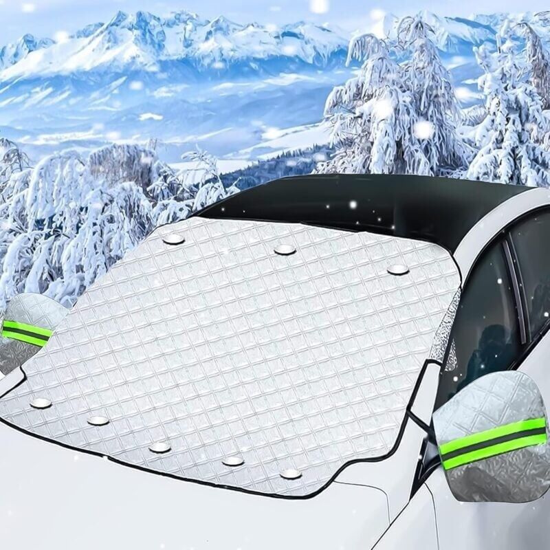 [neuwertig]magnetische Anti-frost-windschutzscheibenabdeckung 186 X 120 Cm – Universeller Schutz Vor Schnee, Uv-strahlung Und Staub – Faltbare Autoabdeckung