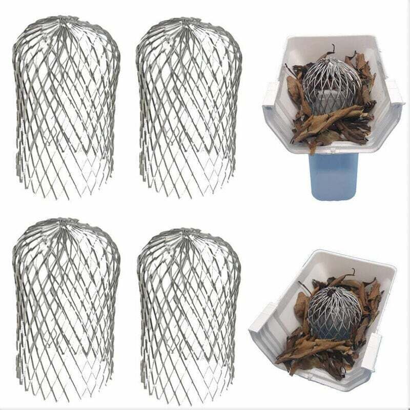 [neuwertig]aluminium-dachrinnenfilter, Dachrinnenschutzgitter, Metall-dachrinnenabdeckungen, Laubschutzgitter Für Haus, Traufe, Graben, Kanalisation, 4-teilig