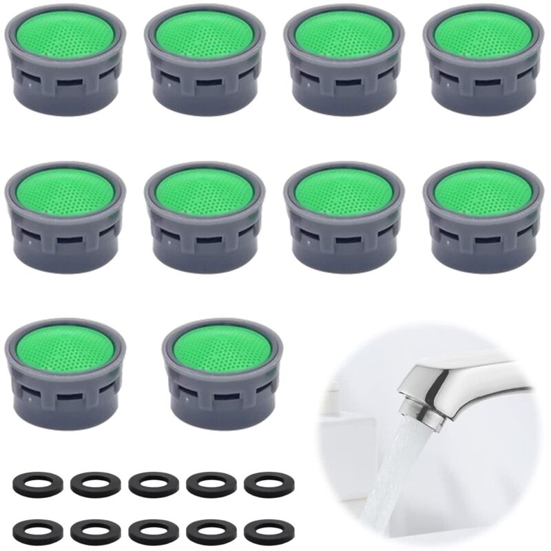 [neuwertig]set Mit 10 Wasserhahn-luftsprudlern Inklusive Dichtungsring, Filter, Begrenzer, Badezimmerzubehör, Filtereinsätzen Und Ersatzteilen Für Das Badezimmer