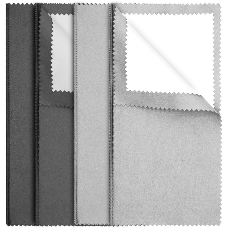 [neuwertig]4 Poliertücher Für Silber-, Doppelseitigen, Sterling-, Gold- Und Platinschmuck