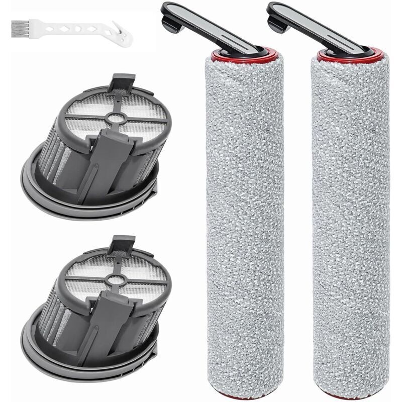 [neuwertig]ersatzwalzenbürsten Für Dreame H14 Ae Nass- Und Trockensauger, 2 Rotierende Ersatzbürsten + 2 Ersatzfilter + 1 Bürste