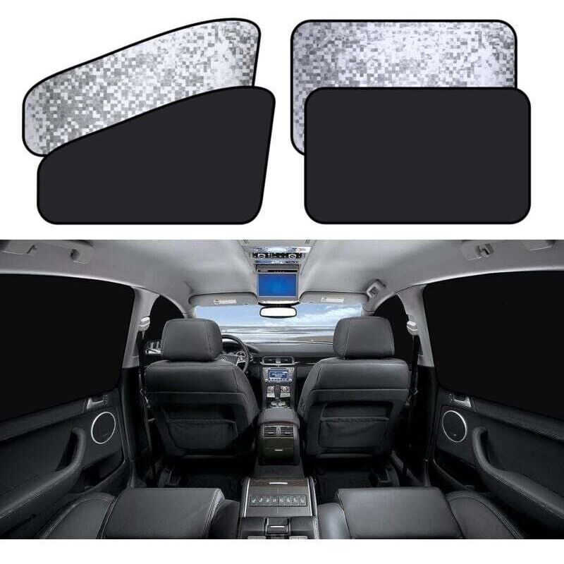 [neuwertig]auto-sonnenschutz – Auto-vorhang Zum Schutz Vor Uv-strahlung Und Hitze, Magnetisch, Für Seitenfenster, 4 Stück