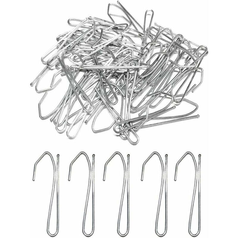 [neuwertig]50 Stück Metallhaken Duschvorhangringe Für Tür- Und Duschvorhänge (silber)