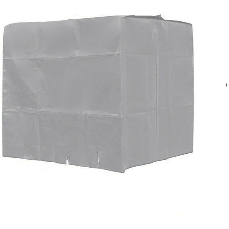 [neuwertig]wassertankabdeckung, Ibc-tankabdeckung Für 1000-liter-tanks, Schutzhülle Für Wassertankbehälter, Staubdicht, Uv-beständig, Regendicht, 120 X 100 X 116 Cm (silber)