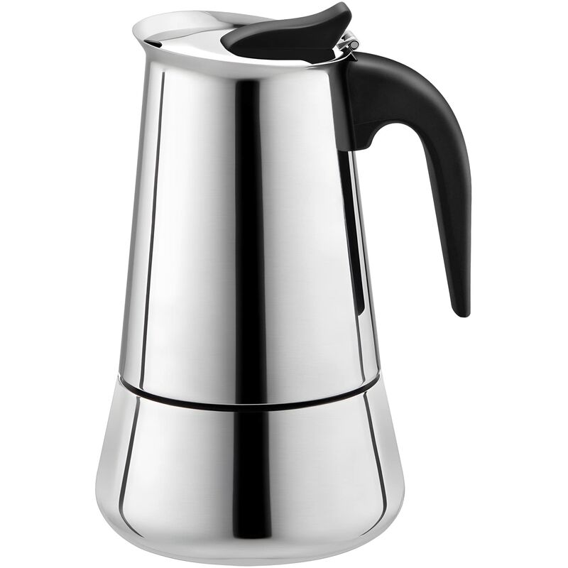 [neuwertig]espressomaschine, Herdkanne, Espressokanne, Italienisches Design, 300 Ml, Edelstahl