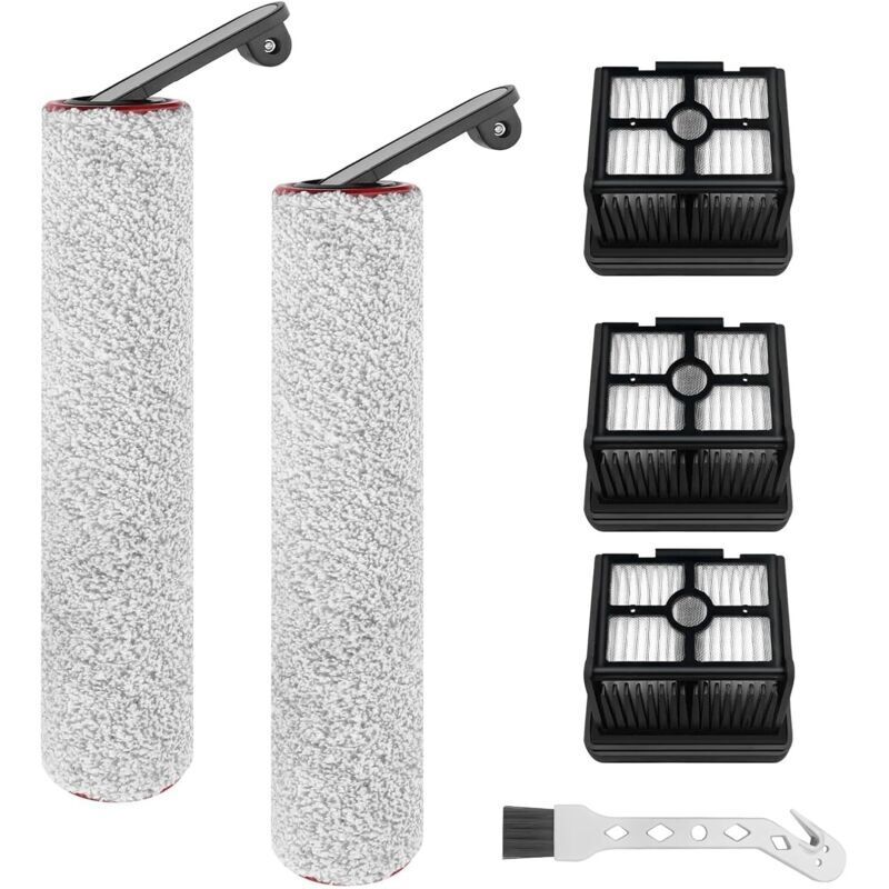 [neuwertig]ersatzbürstenrolle Und Hepa-filter Für Dreame H12 Pro, H12 Dual Akku-nass- Und Trockensauger, 2 Bürstenrollen + 3 Hepa-filter + 1 Reinigungsbürste
