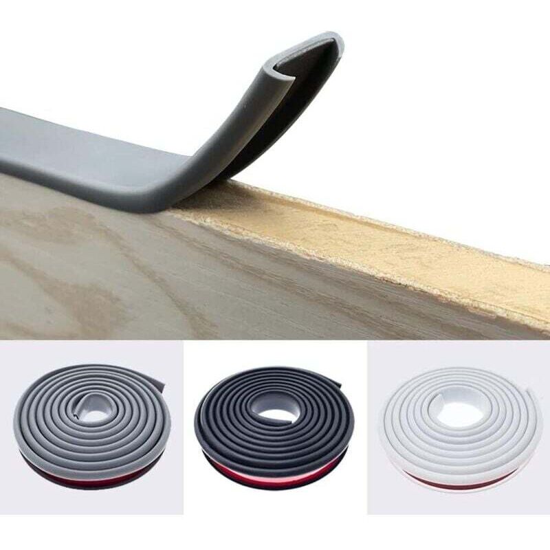 [neuwertig]2 M Langes, U-förmiges (18 Mm) Graues Melamin-kantenband, Selbstklebend, Ohne Heißversiegelung, Für Arbeitsplatten, Flexibles Tpe-gummifurnier Für Möbel