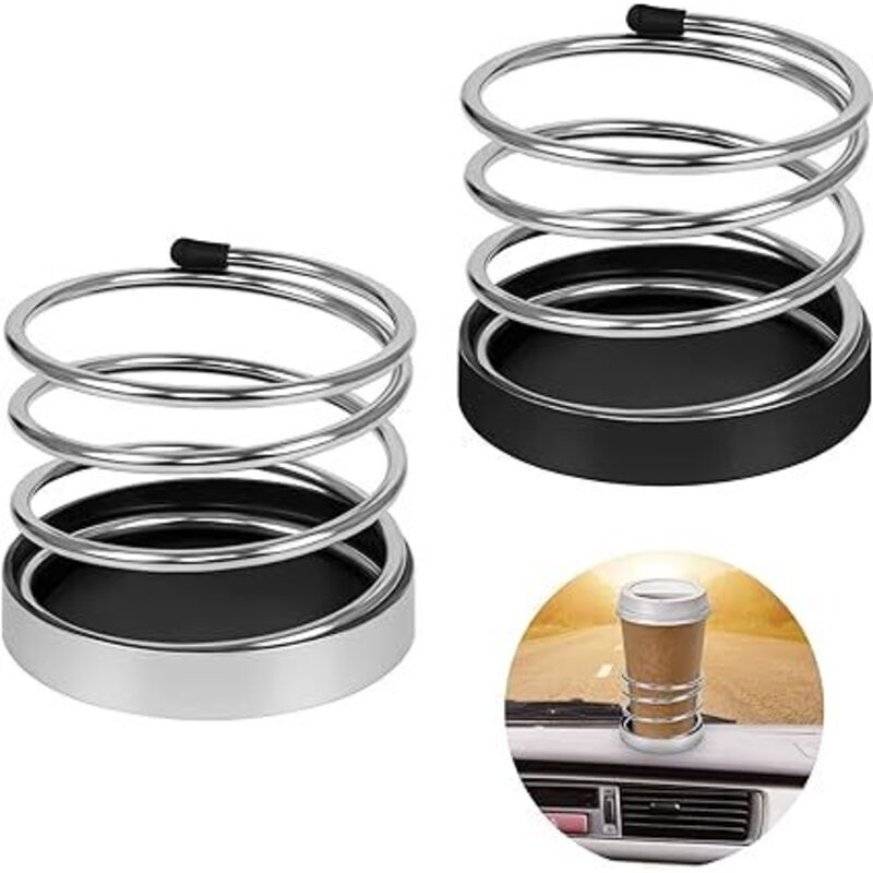 [neuwertig]2-teiliges Auto-becherhalter-set, Wasserbecherhalter Fürs Auto, Becherhalter Aus Metall, Flaschenbecherhalter Für Auto Und Lkw, Universal-becherhalter Für Getränke, Kaffee, Wasser Und Handy