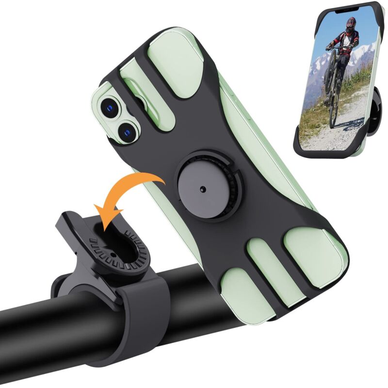 [neuwertig]fahrrad-handyhalterung, 360° Drehbare Motorrad-handyhalterung, Universelle Handyhalterung Für Elektroroller, Mountainbikes, Roller, Sportmotorräder, Smartphones Von 4,5 Bis 7 Zoll