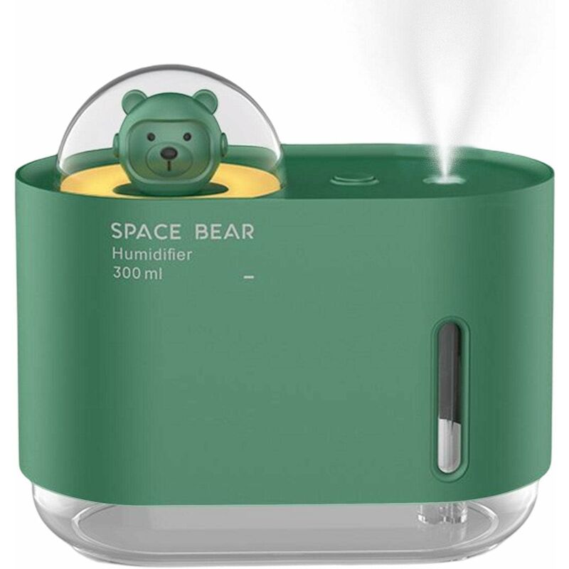 [neuwertig]space Bear Luftbefeuchter Fürs Kinderzimmer, 300 Ml, Kaltnebel, Automatische Abschaltung, Nachtlicht, Bedienoberfläche
