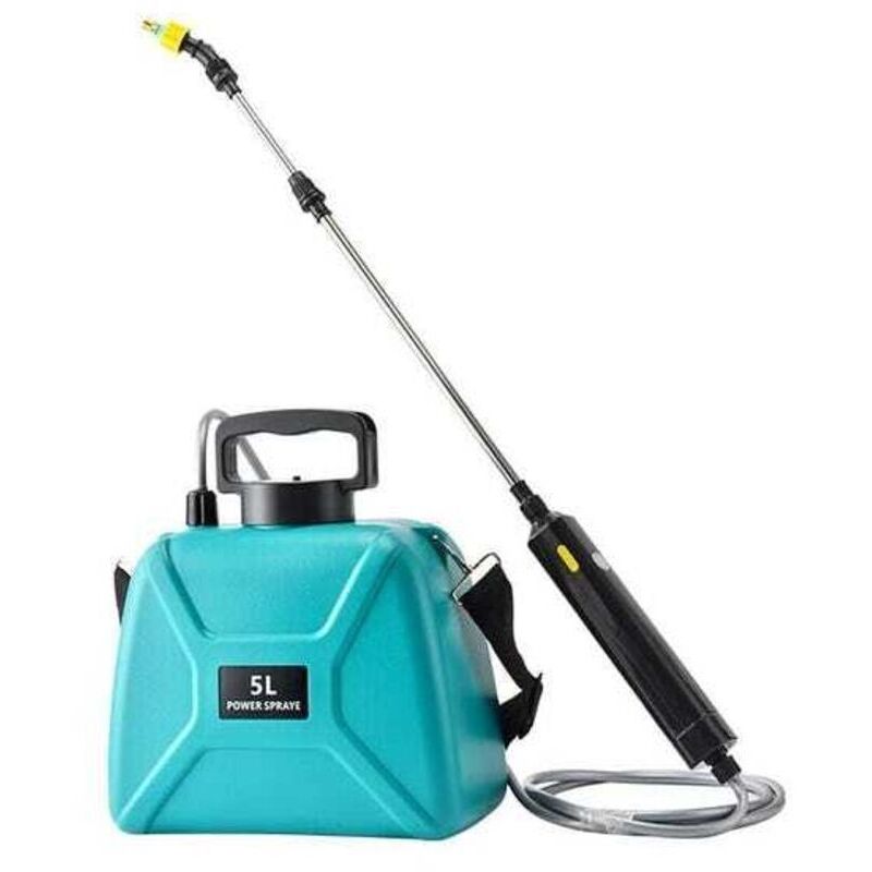 [neuwertig]elektrische Gartenspritze Mit 3 Verstellbaren Düsen, Usb-aufladbar, Pflanzenschutzspritze Für Den Garten (5l Grüne Spritze)