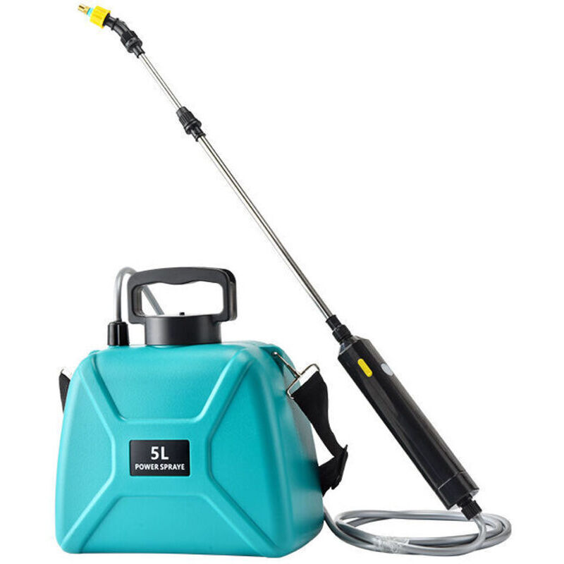 [neuwertig]elektrischer Gartensprüher Mit 3 Verstellbaren Düsen, Per Usb Wiederaufladbar, Pflanzenschutzsprüher Für Garten, Unkraut Jäten Und Autowäsche (5 L Grüner Sprüher), --