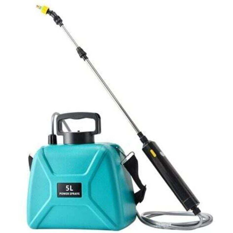 [neuwertig]elektrische Gartenspritze Mit 3 Verstellbaren Düsen, Usb-aufladbar, Pflanzenschutzspritze Für Garten, Unkrautbekämpfung Und Autowäsche (5l Grüne Spritze)