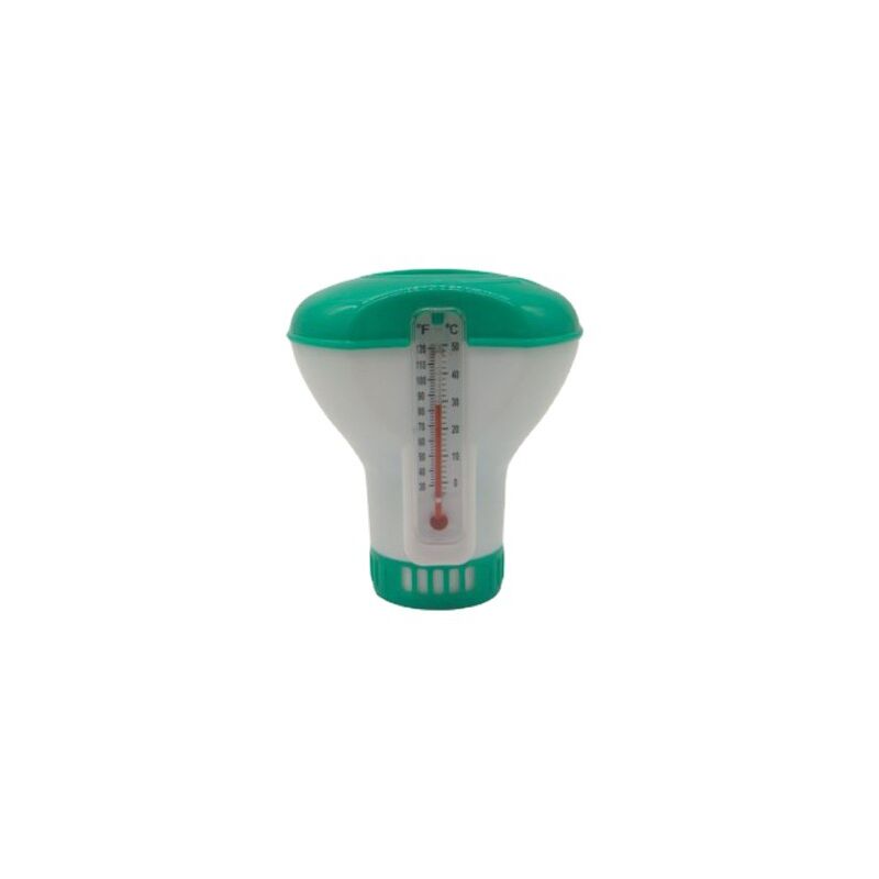 [neuwertig]schwimmender Dosierer Mit Thermometer Für Schwimmbäder, Für 20-g-tabletten