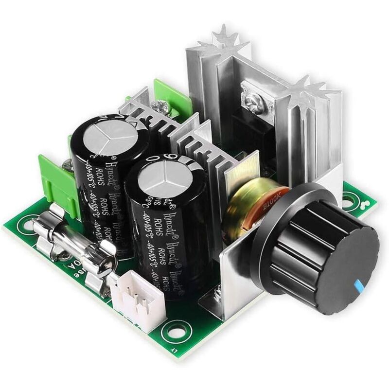 [neuwertig]drehzahlregler Für 12–40 V 10 A Gleichstrommotoren, Regler Mit Hoher Strahlungsfrequenz Und Hohem Drehmoment, Hocheffizientem Drehknopf Und Reglerschalter