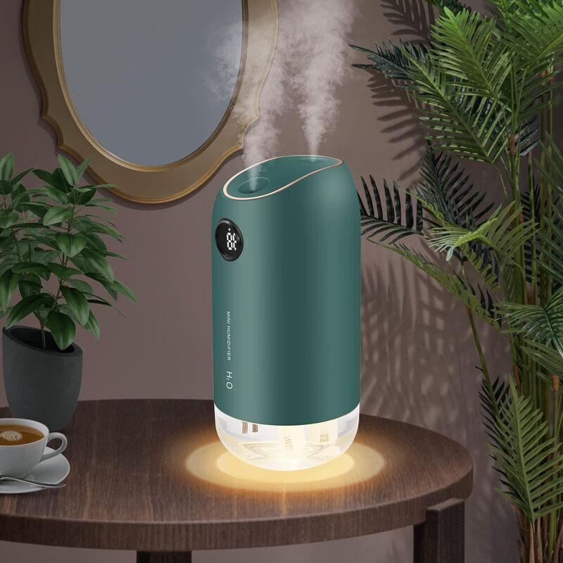 [neuwertig]500-ml-luftbefeuchter, 23 Db Leiser Ultraschall-luftbefeuchter Für Babys, Automatischer Abschaltautomatik, Ideal Für Schlafzimmer, Büro, Yoga Und Mehr.