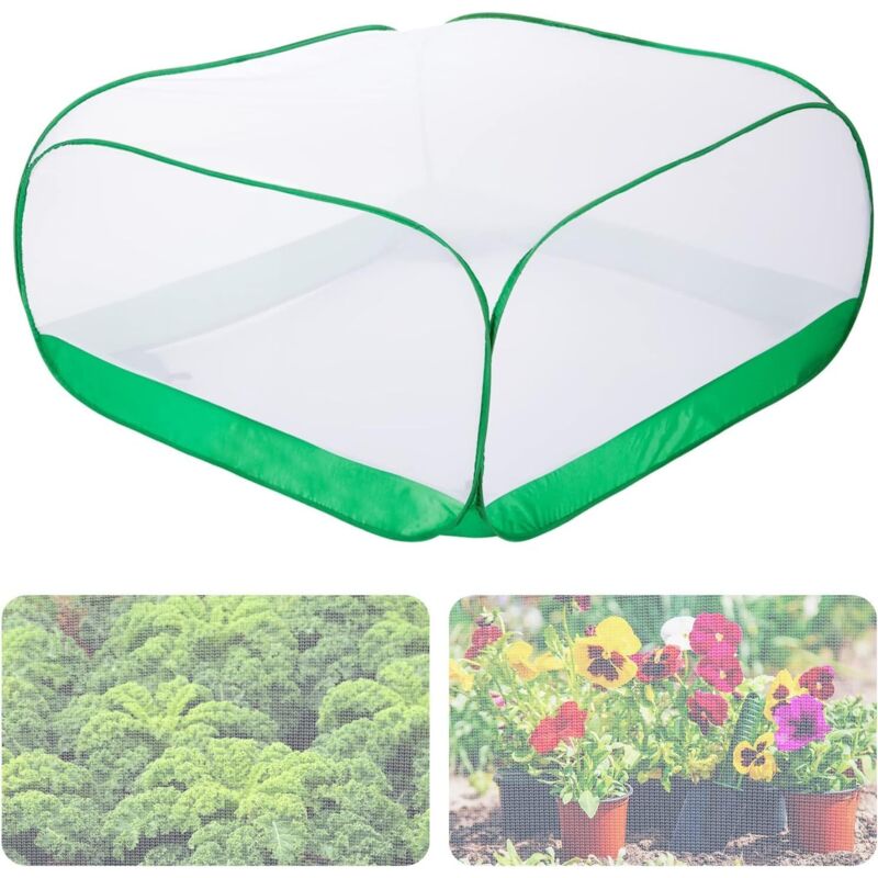 [neuwertig]pop-up Pflanzenschutznetz, 100 Cm X 100 Cm X 50 Cm Feines Insektennetz Für Den Garten Rundumschutz Für Pflanzen, Obst, Gemüse, Setzlinge Und Kräuter