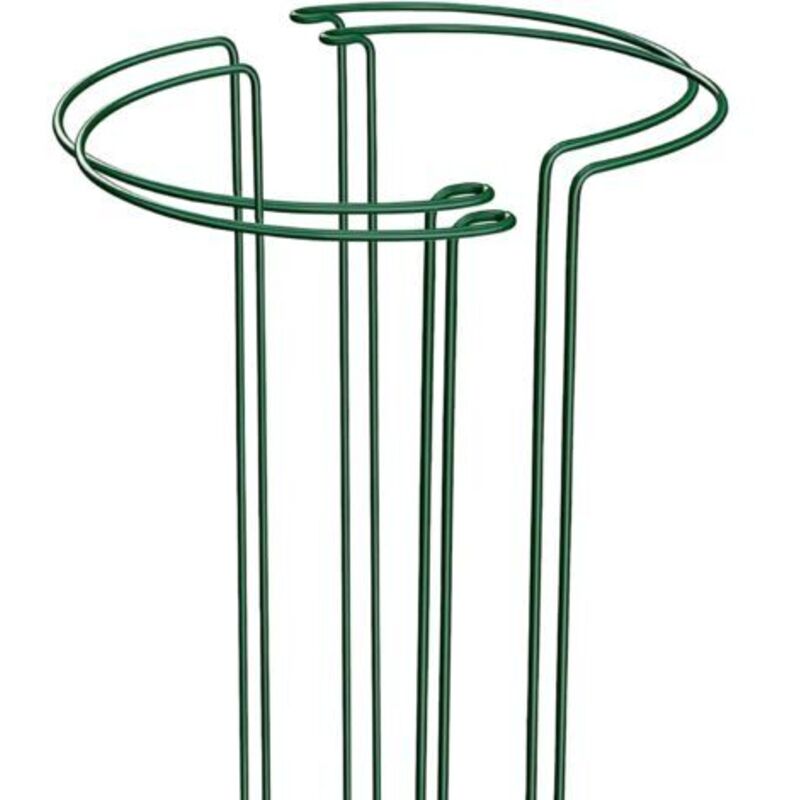 [neuwertig]4er-set Pflanzenstützen 25 Cm X 40 Cm, Fördert Das Pflanzenwachstum, Metall-gartenstützen, Grüne Garten-pflanzenstützringe Für Pfingstrosen, Hortensien, Rosen, Fetthennen, Gemüse, Tomaten