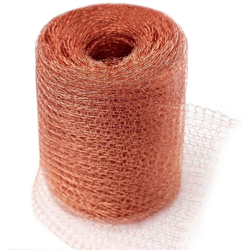 [neuwertig]hochwertiges, Nagetierfreundliches Netz, 100 % Kupfer, Schutz Vor Nacktschnecken, Mäusen, Ratten, Vögeln Und Nematoden, Gestricktes Kupfernetz Für Den Innen- Und Gartenbereich (6 Meter)
