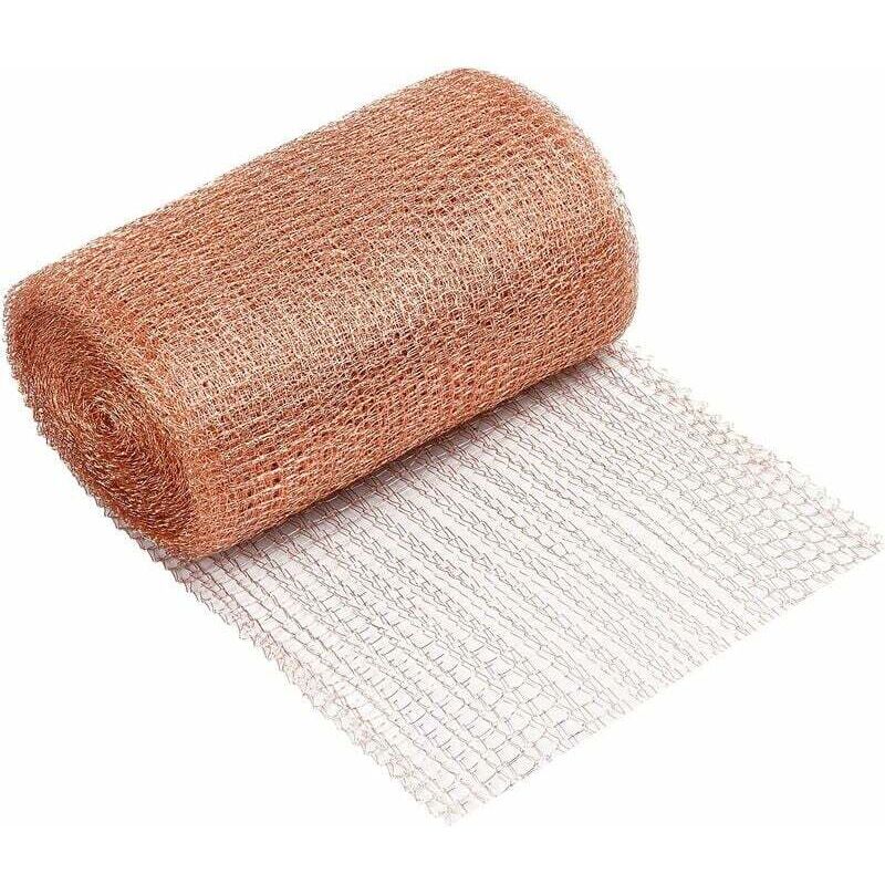 [neuwertig]kupfergewebe Zur Schädlingsbekämpfung, Flexibles, Gestricktes Kupfergewebe, Kupferfiltergewebe, Kupferdrahtgewebe Zum Schutz Von Hausgärten Vor Nagetieren, Insekten Und Schnecken, Doppellag