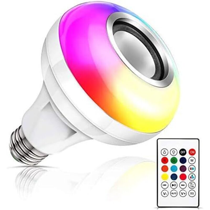 [neuwertig]led-musiklampe, E27 - Bluetooth-lautsprecher Rgb-farbwechsellampe Mit Party-fernbedienung