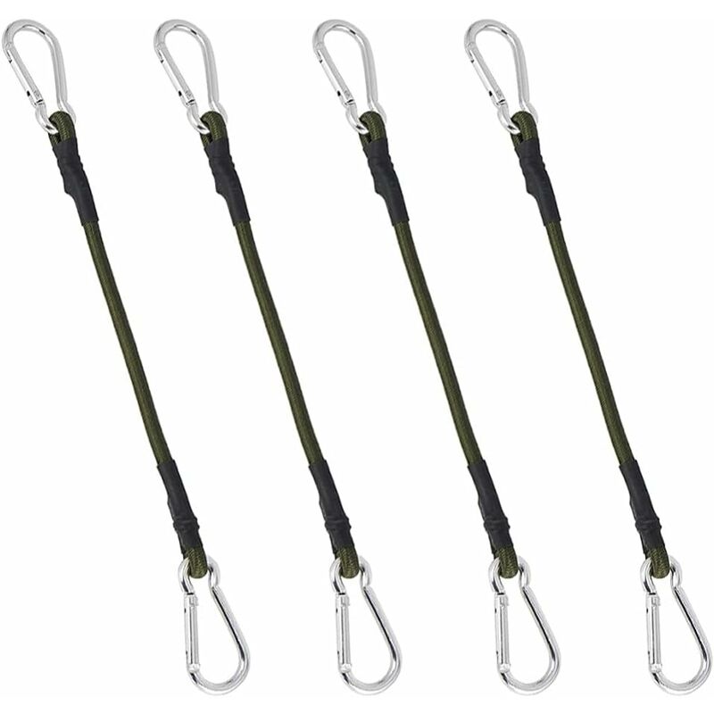 [neuwertig]set Mit 4 Robusten 30 Cm Langen Gummiseilen Für Camping, Gepäck Und Reisen