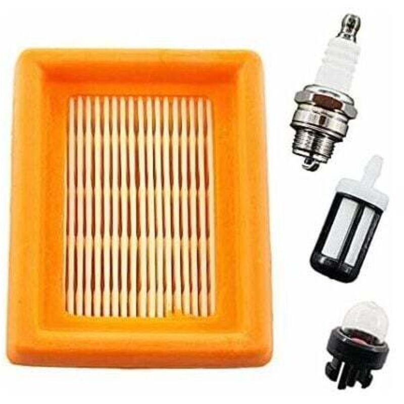 [neuwertig]luftfilter- Und Zündkerzen-set – Für Stihl Freischneider Fs120, Fs200, Fs250, Fs300, Fs350, Fs400, Fs450, Fs480, Bt120, Bt121, Bt130