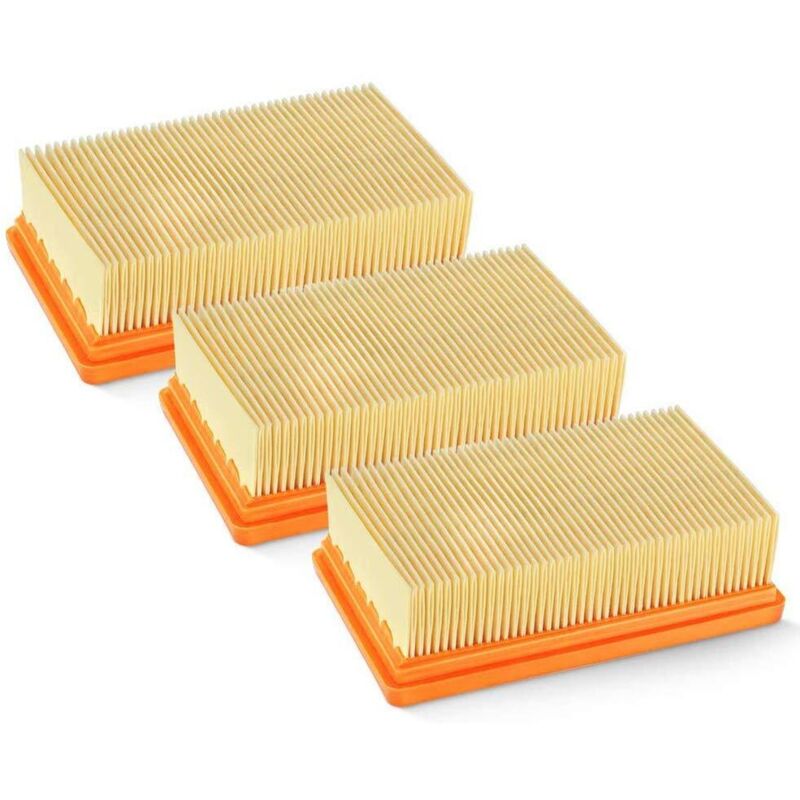 [neuwertig]3er-pack Ersatz-flachfilter Für Kärcher, Flachfilter, Staubsaugerfilter, Mv4, Mv5, Mv6, Wd4, Wd5, Wd6, Wd4p, Wd5p, Wd6p, Nass-/trockensauger – Ersetzt 2863-005.0