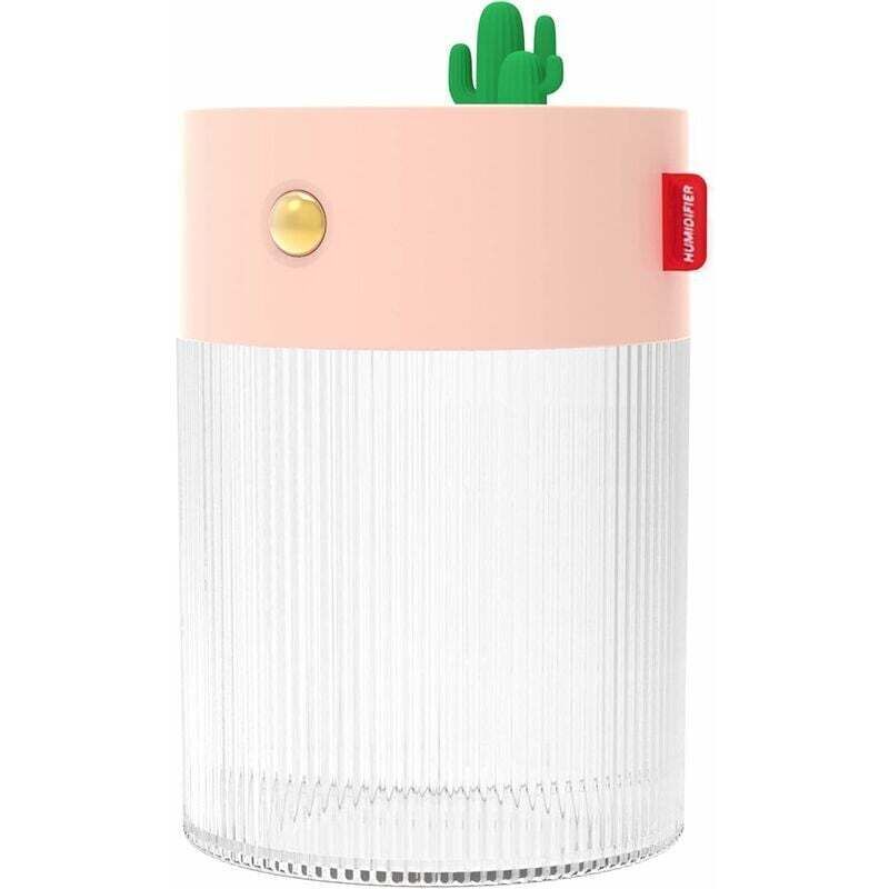 [neuwertig]mini-luftbefeuchter Für Pflanzen, Tragbar, Kabellos, Mit 2 Nebelmodi Und 2 Nachtlichtmodi. Ideal Für Babyzimmer, Schlafzimmer, Reisen, Büro Und Zuhause. Leiser Betrieb. Farbe: Rosa.