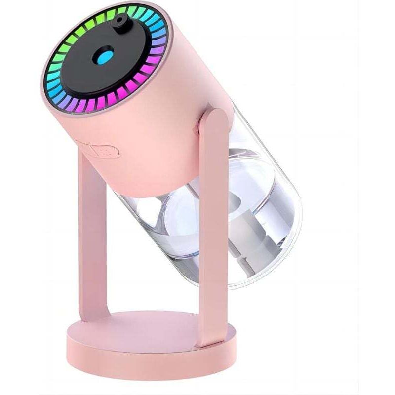 [neuwertig]usb-betriebener Luftbefeuchter Mit Sternenhimmel-projektionstimer (6-8 Stunden), Automatischer Abschaltfunktion Und Farbiger Beleuchtung, Ideal Für Schlafzimmer, Auto Und Büro (rosa).