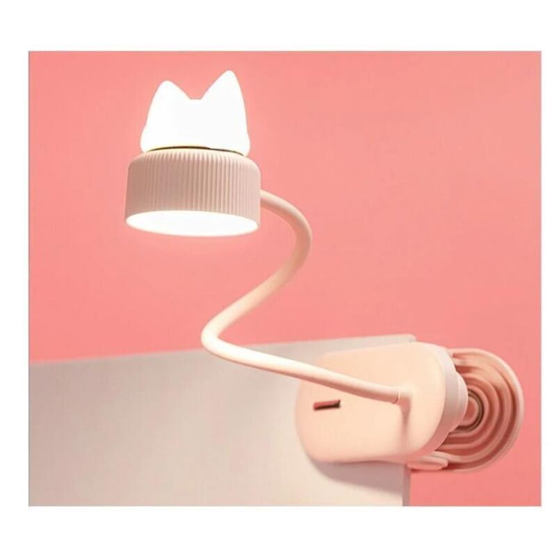 [neuwertig]flexible Lampe Mit Nachtlicht Catlight Original/mit Usb Wiederaufladbarem Akku/led-leselicht & Leselampe Für Schreibtisch, Bett, Nachttisch Leicht, Praktisch Perfekt Für Kinder Pink, T-auda