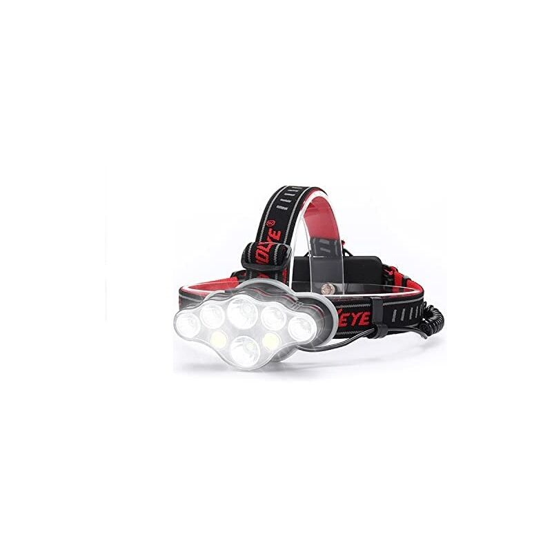 [neuwertig]leistungsstarke, Wiederaufladbare Stirnlampe, 18.000 Lumen, 8 Leuchtmodi, Led-stirnlampe, Helles Freisprechlicht Für Camping, Laufen, Ipx5, Kinderleselampe