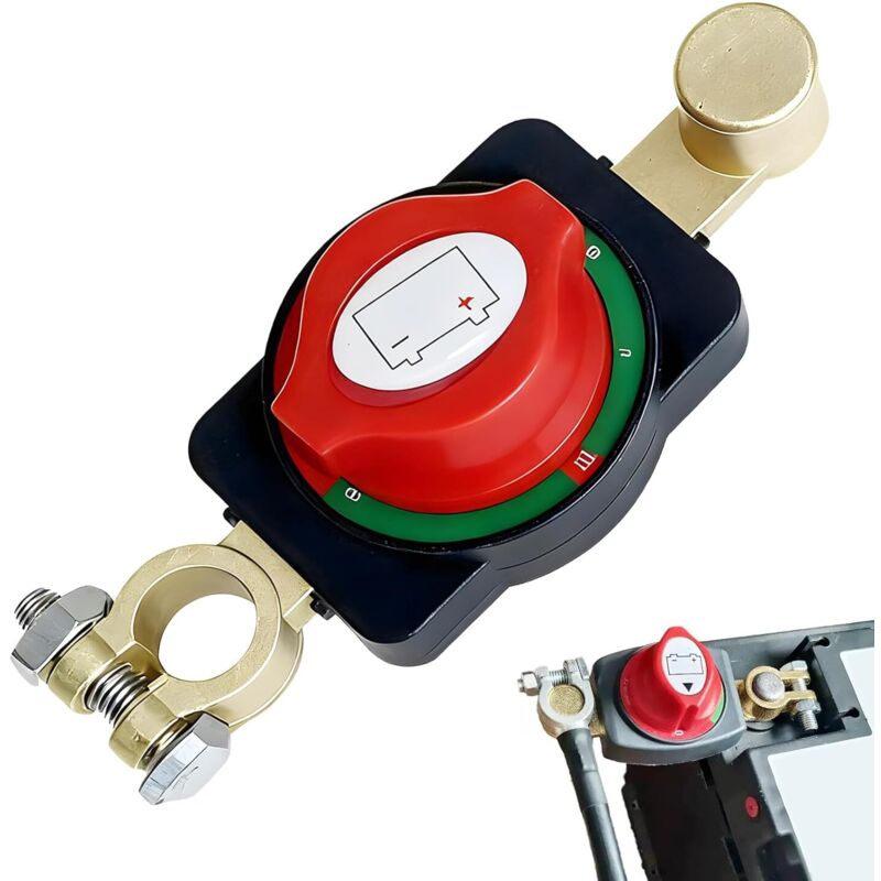 [neuwertig]hauptbatterieschalter (12–48 V), Wasserdichter Schutzschalter, Batterietrennschalter Für Auto, Motorrad, Lkw, Wohnmobil, Boot, Leckstromschutz, 275 A, Benutzerfreundlich Und Langlebig