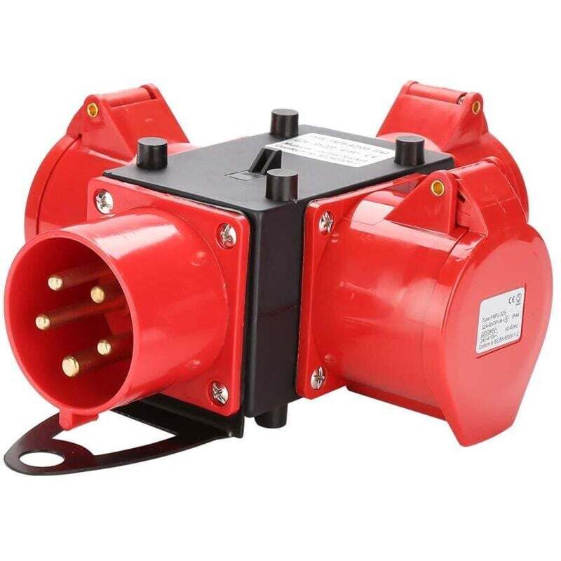 [neuwertig]elektrischer Verteilerkasten Für Baustellen - Aj-1605d-2 32a - Mit Schutzabdeckung, Geeignet Für Baustellen