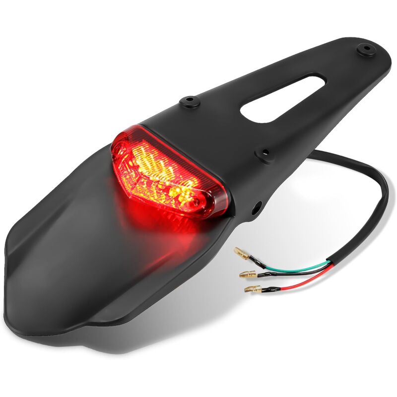 [neuwertig]led-rücklicht Mit Schutzblech Für Motorräder Der Modelle Xr250, Xr400, Xr650, Wr250f, Wr450f, Crf250x, Crf450x Und Crf, Rot