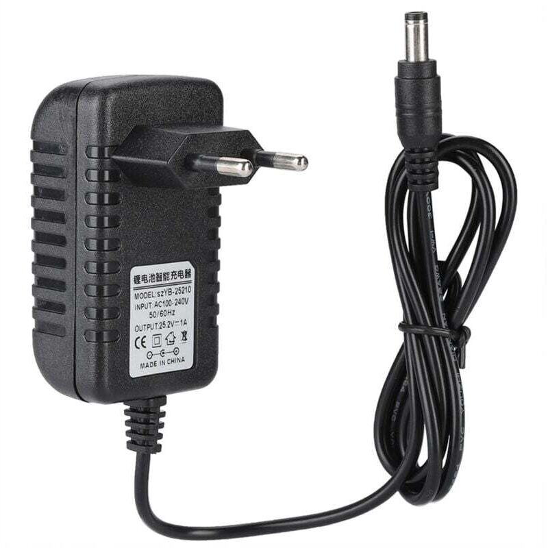 [neuwertig]25,2 V/1 A Schnelllade-netzteil Für Lithium-ionen-akkus, 100–240 V Eingang, Mehrstufiger Schutz, Eu-stecker