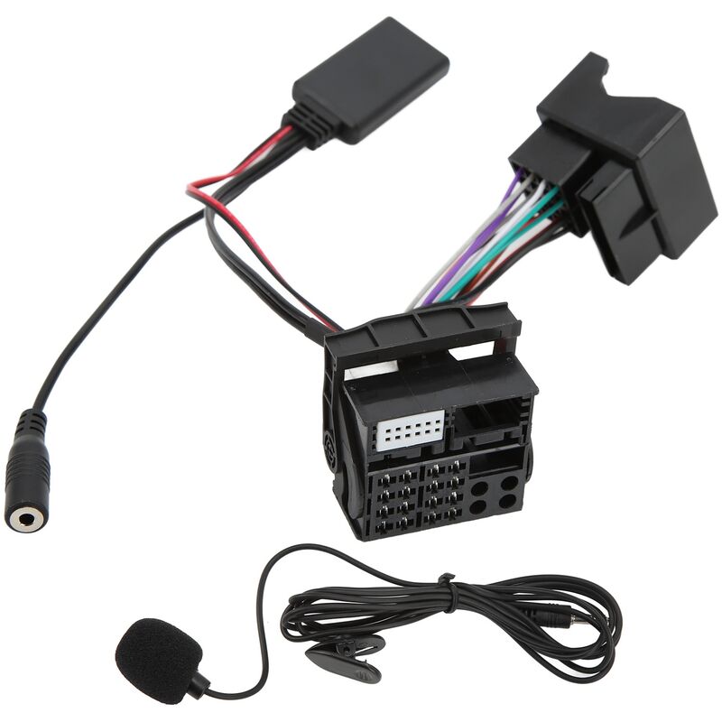 [neuwertig]12-poliger Bluetooth 5.0 Aux-audiokabeladapter Mit Mikrofon Und Freisprecheinrichtung Als Ersatz Für Peugeot 207, 307, 407 Und 308