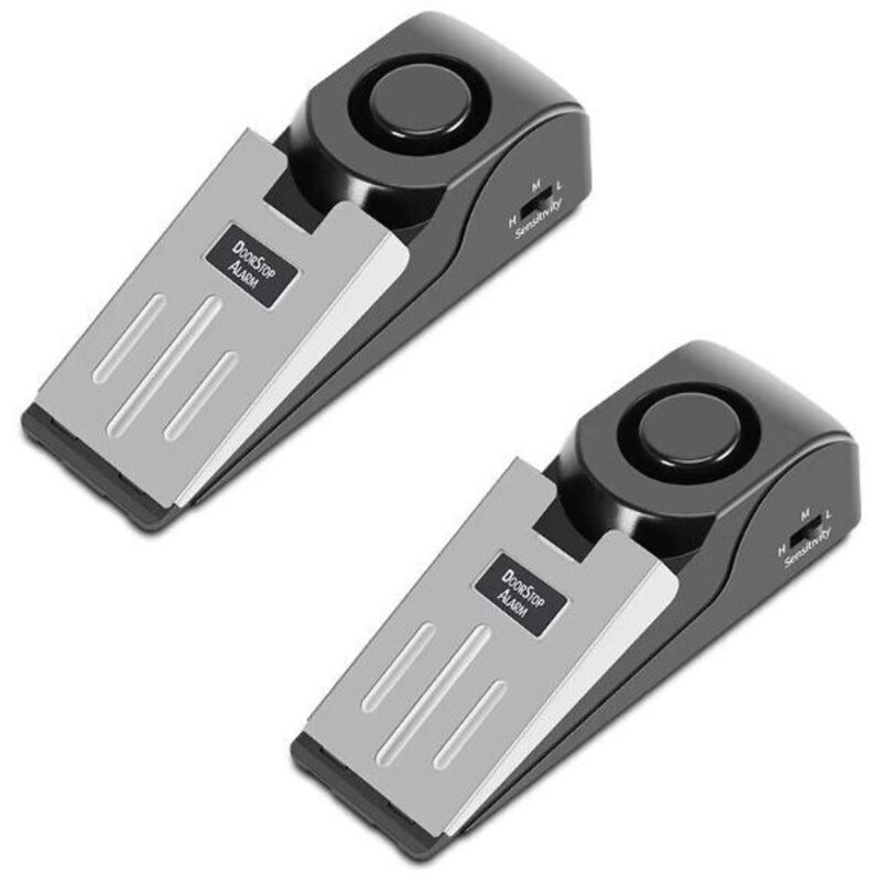 [neuwertig]2er-pack Sicherheitskeil Türstopper Alarm Stopper Reiseschloss Home Security Alert 120db