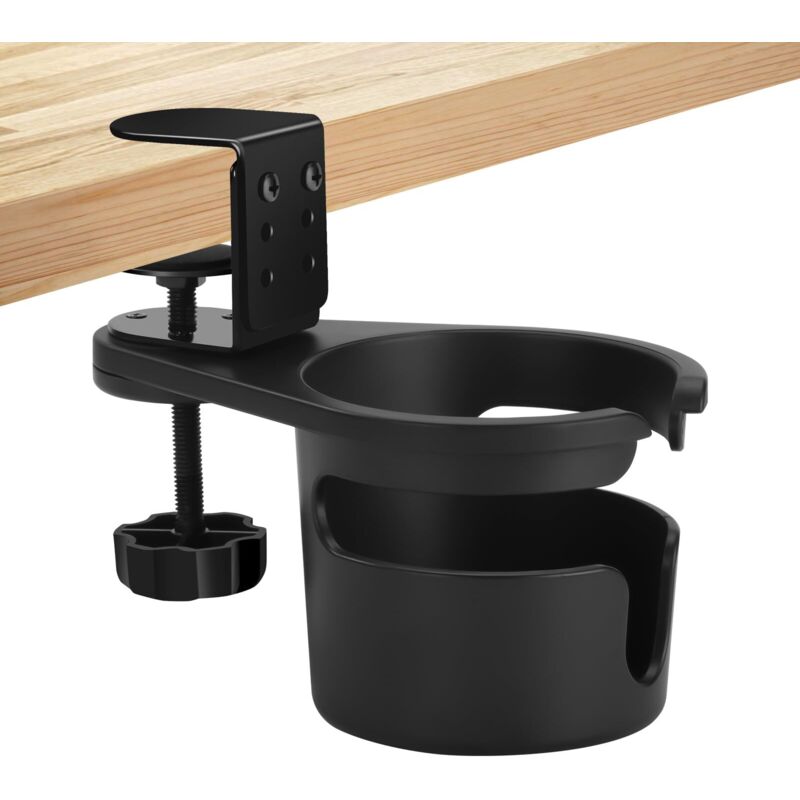 [neuwertig]360° Drehbarer Tischbecherhalter, Höhenverstellbarer Becherhalter Für Tische (0-63 Mm Dick), Auslaufsicher, Gaming-becherhalter Für Getränke, Flaschen Und Becher, Für Zuhause/büro/gaming