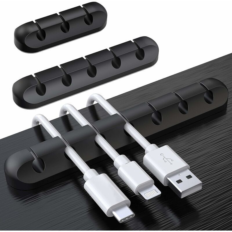 [neuwertig]schreibtisch-kabelclips, 3er-pack Kabelhalter, Kabelorganisator, Kabelmanagement, Kabelaufbewahrung Für Usb-ladegerät/maus/kopfhörer/pc-kabel