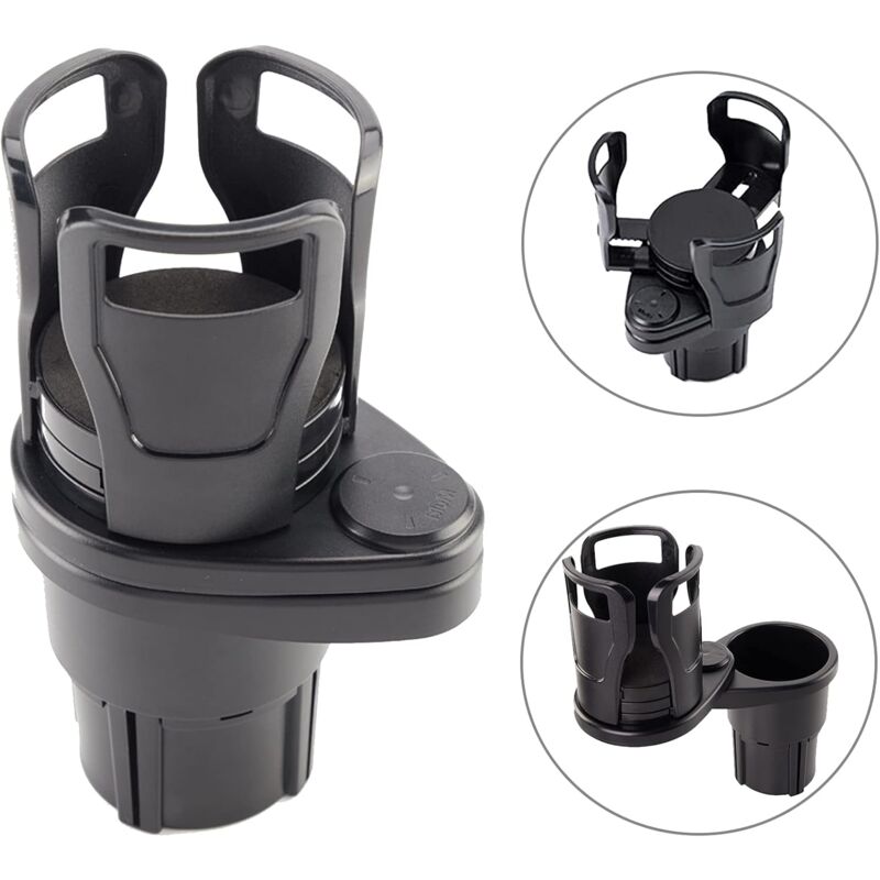 [neuwertig]360° Drehbarer Auto-getränkehalter, 2-in-1-auto-getränkehalter, Verstellbarer Ausgießer, Geeignet Für Wasserflaschen, Kaffeebecher