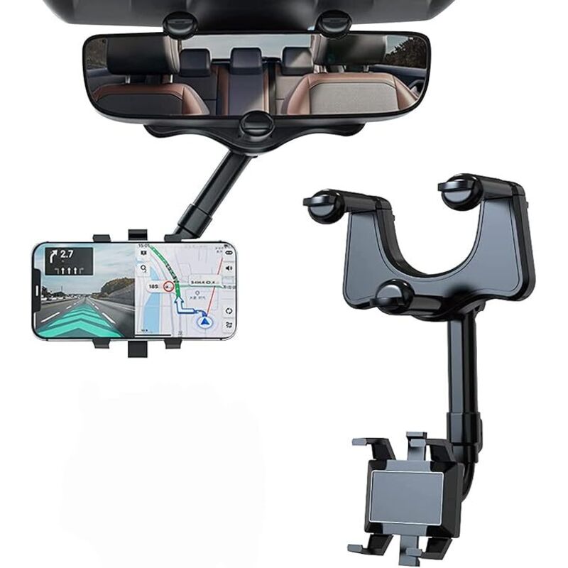 [neuwertig]autohandyhalterung Für Den Rückspiegel, 360° Drehbare Und Einziehbare Autohandyhalterung Für Alle Smartphones