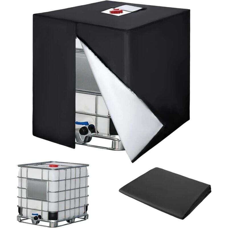 [neuwertig]wassertankplane, Plane Für 600-liter-ibc-container, Uv-beständige Ibc-containerabdeckung, Schutzhülle Mit Reißverschluss, 120 X 80 X 100 Cm