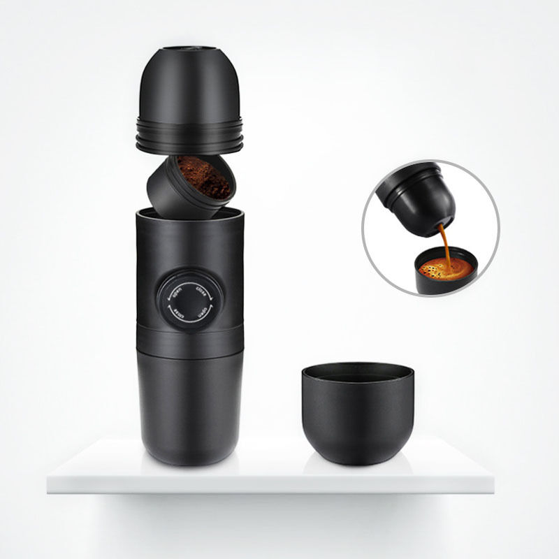 [neuwertig]tragbare Manuelle Espressomaschine (70 Ml) – Kein Stromanschluss Erforderlich – Kompakt Für Wandern Und Camping – Kolben Für Optimale Extraktion